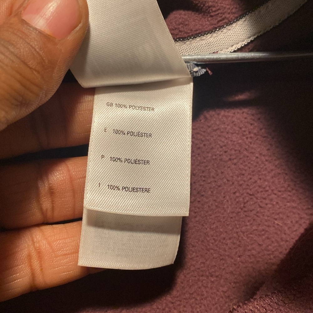 The North Face Maroon and Gray Half-Zip Pullover - Picture 8 of 10